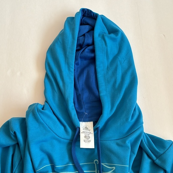 Disney blue cropped Disneyland Hoodie Sleeping Beauty Castle silhouette 3X - Picture 3 of 6